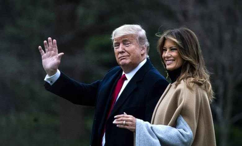 د امریکا ولسمشر ډونالډ ټرمپ او میرمن یې ملانیا ټرمپ د کرونا ټیسټ مثبت دی