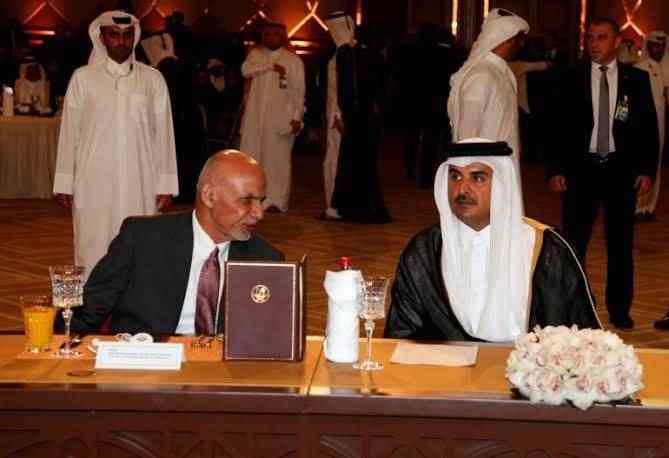 ولسمشرغني د قطر امیر سره د افغان سولې په اړه خببرې کړي