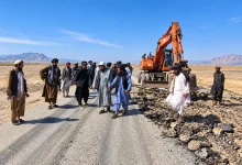 فراه کې بیارغونه؛ د شیخ ابونصر فراهي بندر د ۶۴ کیلومتره سړک چارې پیل شوې