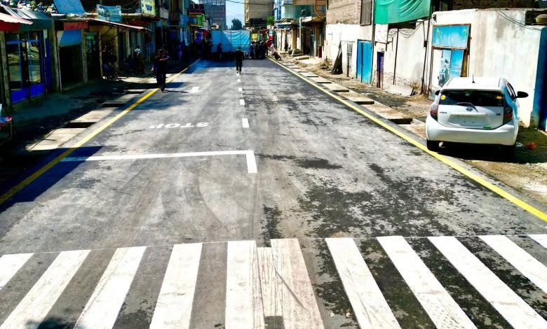 خوست ښار کې د سړکونو او لښتیو پروژې؛ د ۲۱.۵ میلیونه افغانیو په لګښت رغنیزې چارې